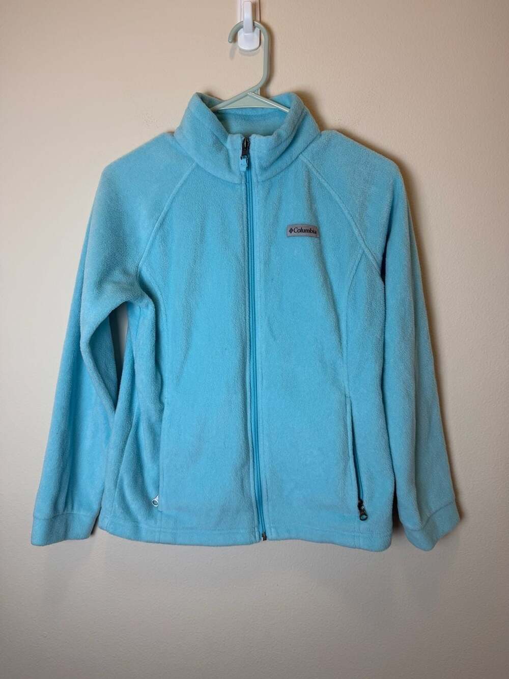 Columbia Girls Benton Springs Fleece Jacket Size L 14/16 Blue